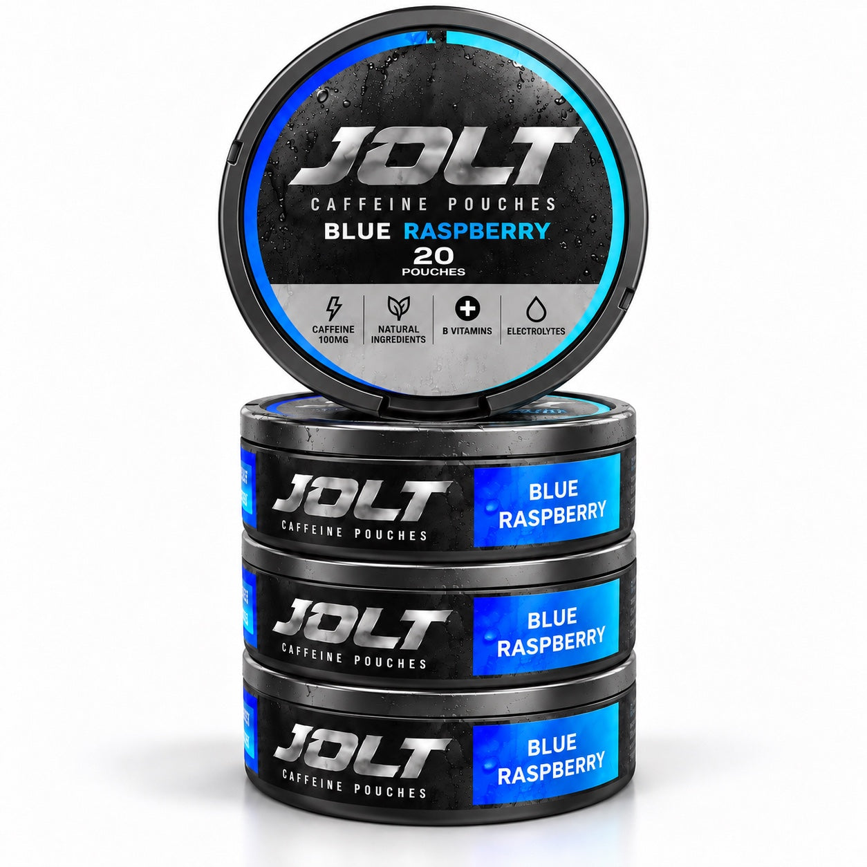 JOLT Blue Raspberry caffeine pouches